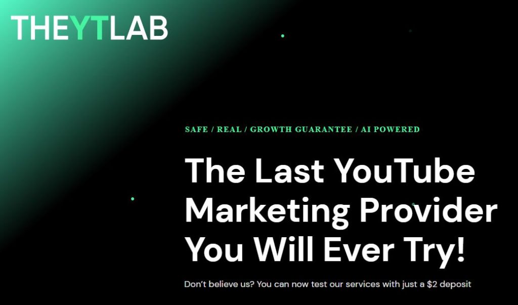 Why You Should Try TheYTLab Marketing Provider